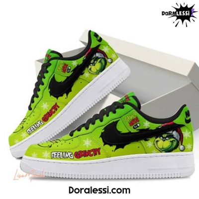 The Grinch Felling Grinchy Air Force 1 Shoes