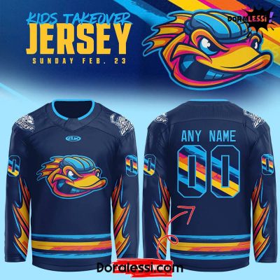 Toledo Walleye Kids Takeover Custom Hockey Jersey