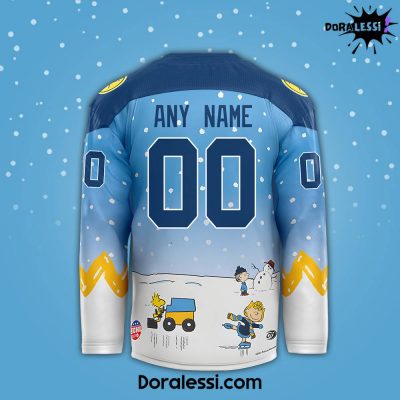 Toledo Walleye x Peanuts Night Limited Edition Custom Hockey Jersey