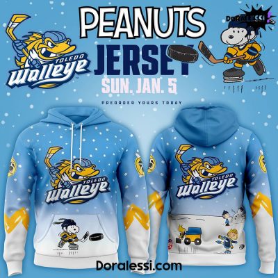 Toledo Walleye x Peanuts Night Limited Edition Hoodie