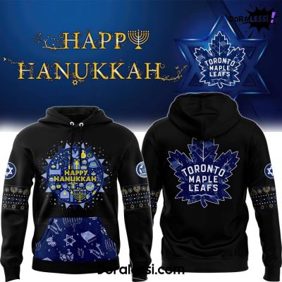 Toronto Maple Leafs 2024 Hanukkah Holliday Premium Limited Black Hoodie