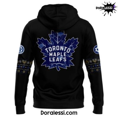 Toronto Maple Leafs 2024 Hanukkah Holliday Premium Limited Black Hoodie