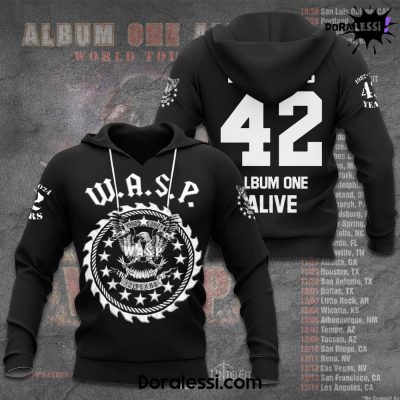 W.A.S.P. B. Lawless 42 Album One Alive Black Hoodie