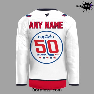 Washington Capitals 50th Anniversary White Hockey Jersey