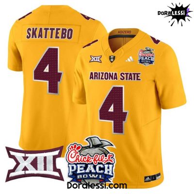 Arizona State Sun Devils 2025 Peach Bowl Vapor Limited Yellow Football Jersey