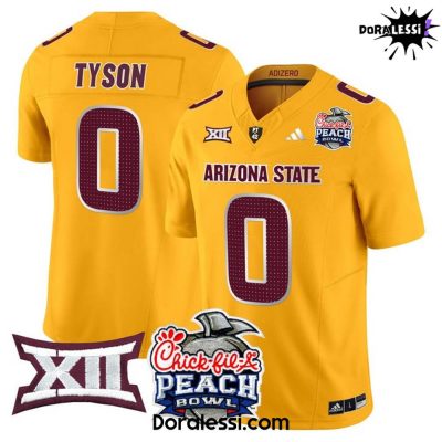 Arizona State Sun Devils 2025 Peach Bowl Vapor Limited Yellow Football Jersey