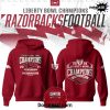 Nebraska Cornhuskers Bad Boy Mowers Pinstripe Bowl Champions Black Hoodie