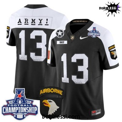 Army Black Knights 2024 AAC Championship Patch Vapor Limited Football Jersey