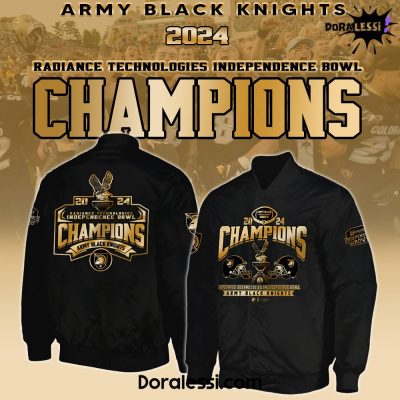 Army Black Knights NCAA Radiance Technologies Independence Bowl Champions Bomber Jacket