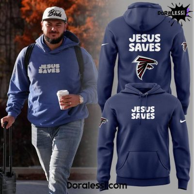 Atlanta Falcons Jesus Save Hoodie