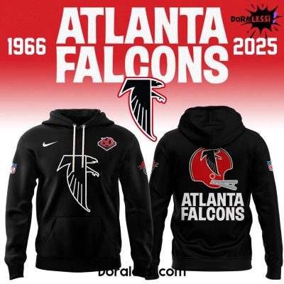 Atlanta Falcons Throwback Black Hoodie