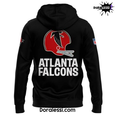 Atlanta Falcons Throwback Black Hoodie