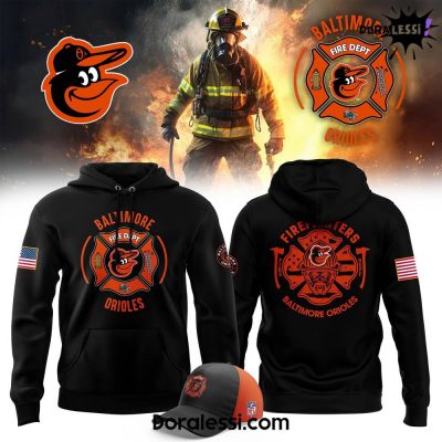 Baltimore Orioles x 2024 Firefighter Appreciation Night Premium Limited Hoodie