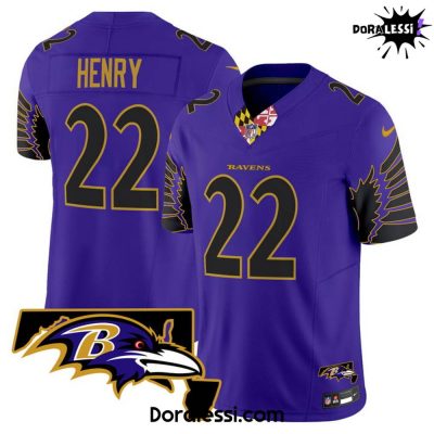 Baltimore Ravens Maryland Patch Vapor Limited Football Jersey