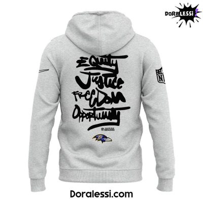 Baltimore Ravens NFL Be A Change Maker Grey Hoodie