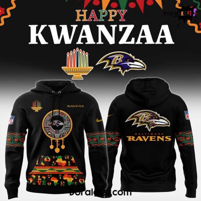 Baltimore Ravens x Happy Kwanzaa Premium Limited Black Hoodie