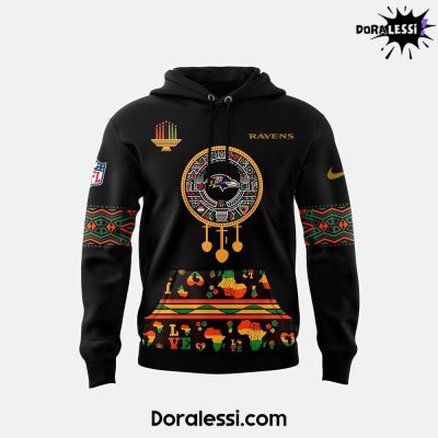 Baltimore Ravens x Happy Kwanzaa Premium Limited Black Hoodie