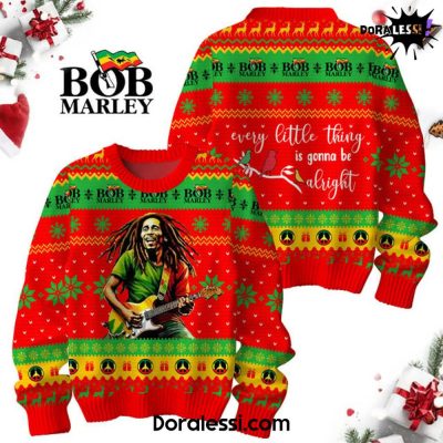 Bob Marley Every Little Thing Is Gonna Be Alright Sweater