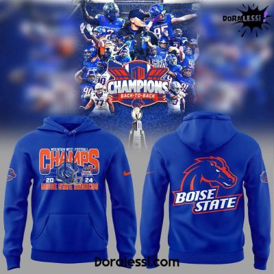 Boise State Broncos 2024 Mountain West Conference Football Champions Hoodie