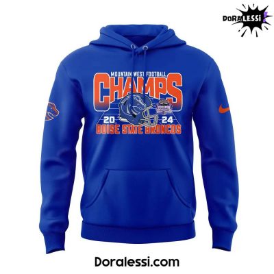 Boise State Broncos 2024 Mountain West Conference Football Champions Hoodie