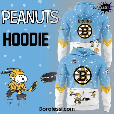 Boston Bruins Peanuts & Snoopy Night Blue Hoodie