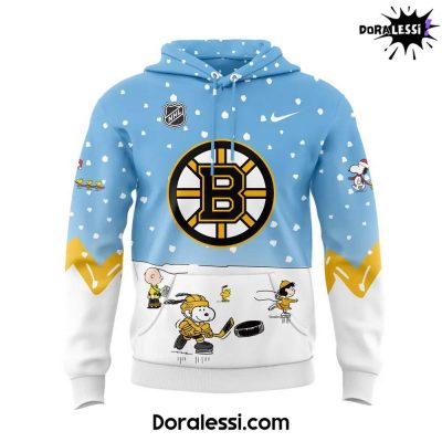 Boston Bruins Peanuts & Snoopy Night Blue Hoodie