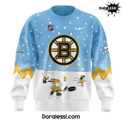 Boston Bruins Peanuts & Snoopy Night Blue Sweatshirt