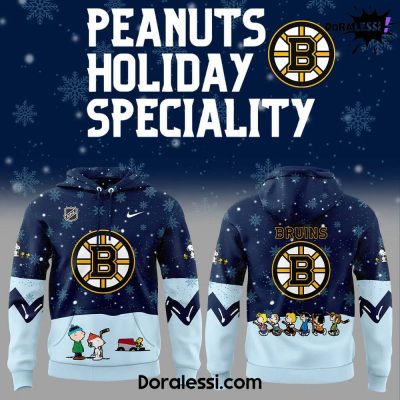 Boston Bruins Peanuts & Snoopy Night Navy Hoodie