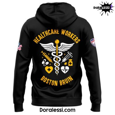 Boston Bruins x 2025 Healthcare Appreciation Night Premium Black Hoodie