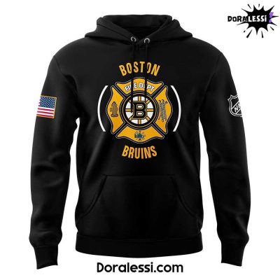 Boston Bruins x Firefighter Appreciation Night Premium Limited Hoodie