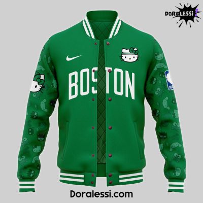 Boston Celtics x Hello Kitty Night 2024 Premium Limited Baseball Jacket