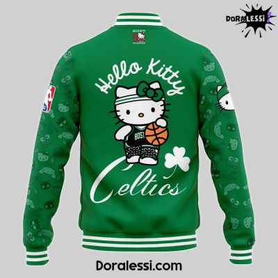 Boston Celtics x Hello Kitty Night 2024 Premium Limited Baseball Jacket