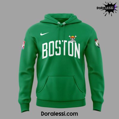 Boston Celtics x One Piece Green Hoodie