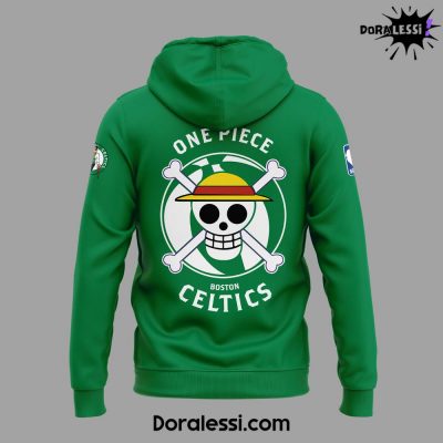 Boston Celtics x One Piece Green Hoodie