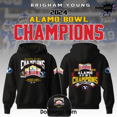 Brigham Young Alamo Bowl Champion 2024 Black Hoodie