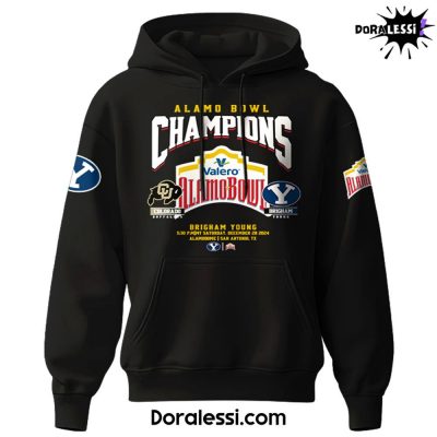 Brigham Young Alamo Bowl Champion 2024 Black Hoodie