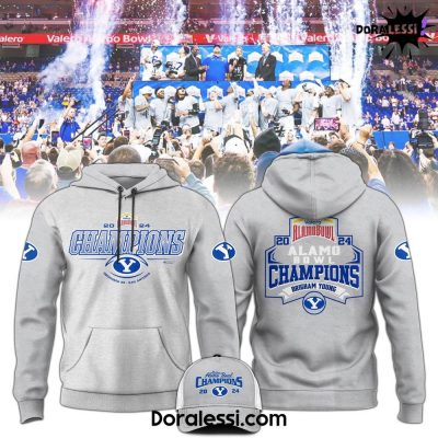 Brigham Young Bowl Champion 2024 Gray Hoodie