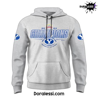 Brigham Young Bowl Champion 2024 Gray Hoodie