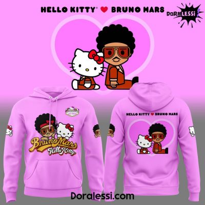 BrunoMars <3 Hello Kitty Limited Edition Pink Hoodie