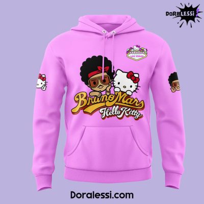 BrunoMars <3 Hello Kitty Limited Edition Pink Hoodie