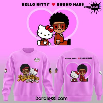 Bruno Mars <3 Hello Kitty Limited Edition Pink Sweatshirt