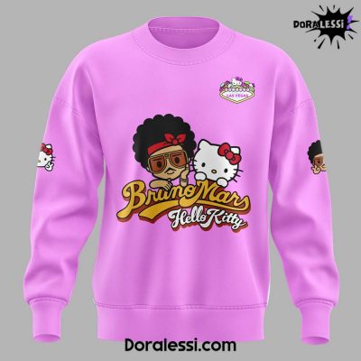 Bruno Mars <3 Hello Kitty Limited Edition Pink Sweatshirt