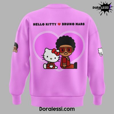 BrunoMars 3 Hello Kitty Limited Edition Pink Sweatshirt