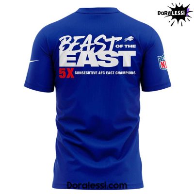 Buffalo Bills 2024 AFC East Division Champions “BEAST OF THE EAST” Tee