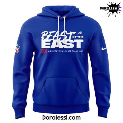 Buffalo Bills 5 In A Row AFC East Division Champions Hoodie