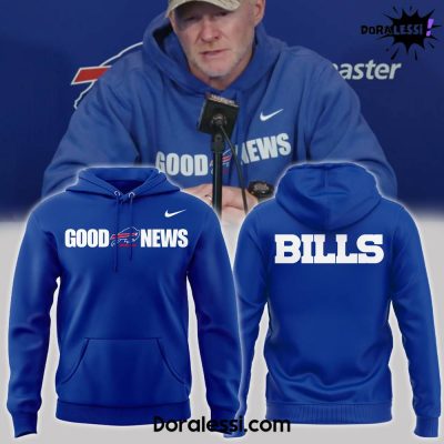 Buffalo Bills NFL Coach Sean McDermott Good News Blue Hoodie