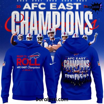 Buffalo Bills Readt To Roll Royal 2024 AFC East Champions Hoodie