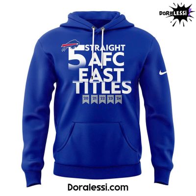 Buffalo Bills Royal Five-Straight AFC East Division Champions Our Time Is Now Hoodie