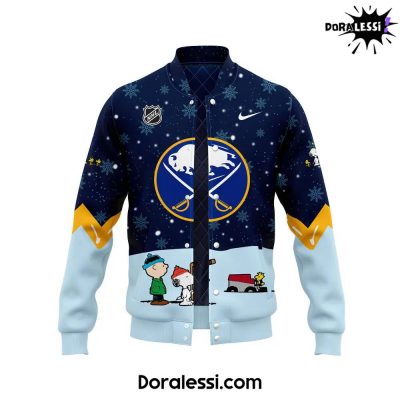 Buffalo Sabres Peanuts & Snoopy Night Navy Baseball Jacket