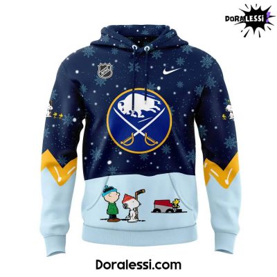 Buffalo Sabres Peanuts & Snoopy Night Navy Hoodie